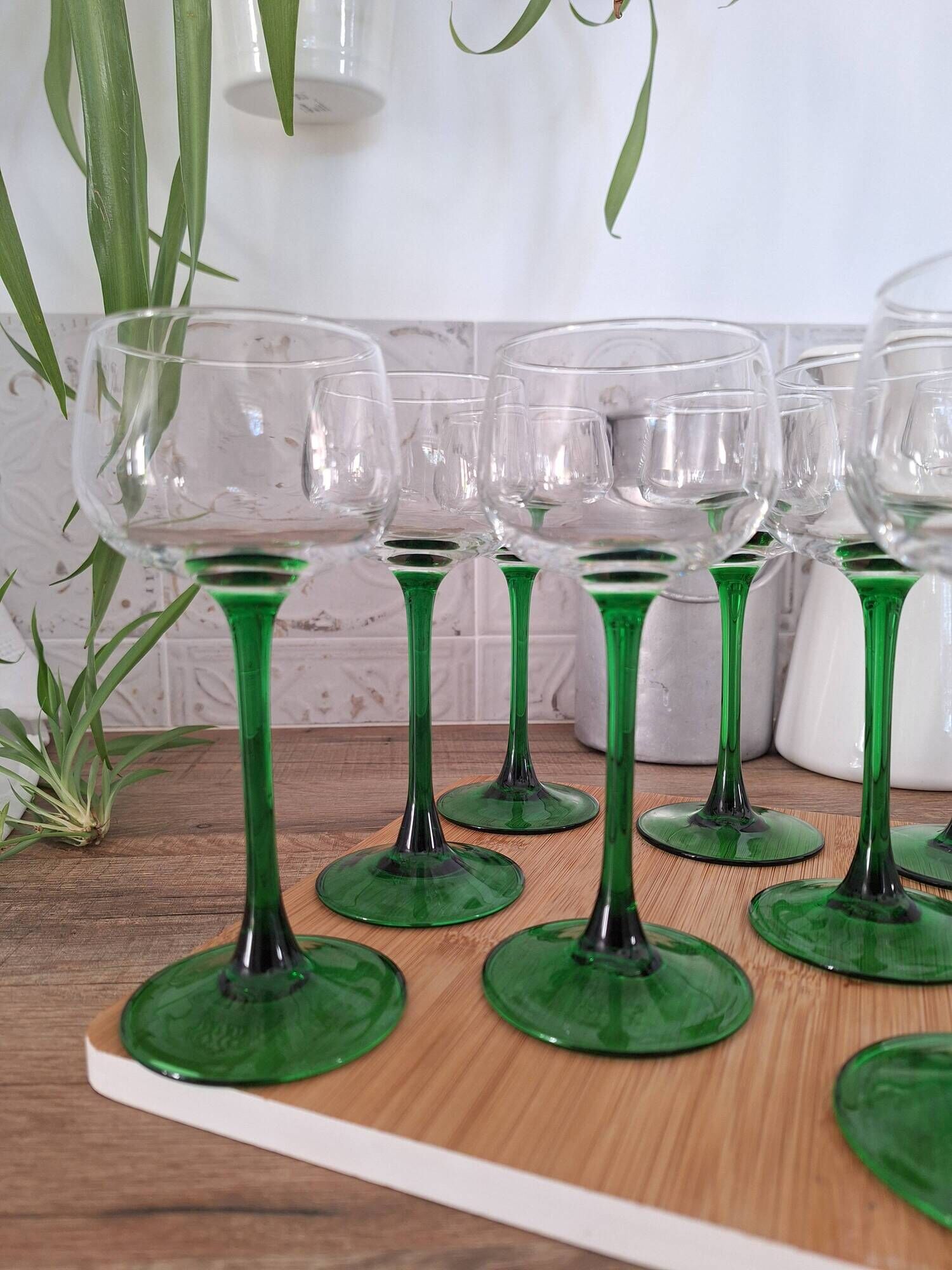 Verres à vin blanc d'Alsace