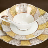 Porcelain cup and saucers set Bavaria 1950