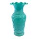 Turquoise blue opaline vase