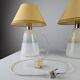 Pair of Italian glass lamps 1970s