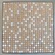 Vintage square side table with a mosaic ceramic top and hairpin legs