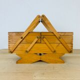 Working wooden sewing box 60s