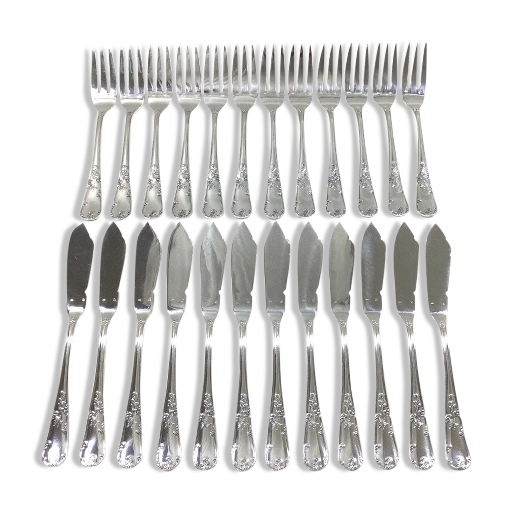 Ensemble Couvert De Service Et Couvert à Gigot – François Frionnet – Occasion