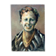 Tableau portrait de femme 1960 signé H.Golstein