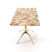 Table basse en bronze avec plateau en marbre de différents types, Italie