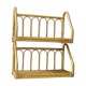 Two rattan wall shelves