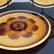 5 dessert plates in vintage ceramic Sarreguemines "Rimini"
