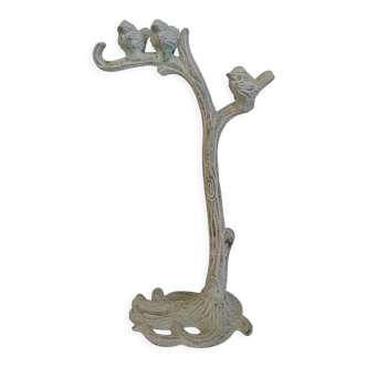 Verdigris metal jewelry stand