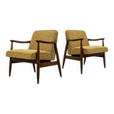 Fauteuils des années 50 GFM-87 par Juliusz Kędziorek, Pologne, années 1960, ensemble de 2