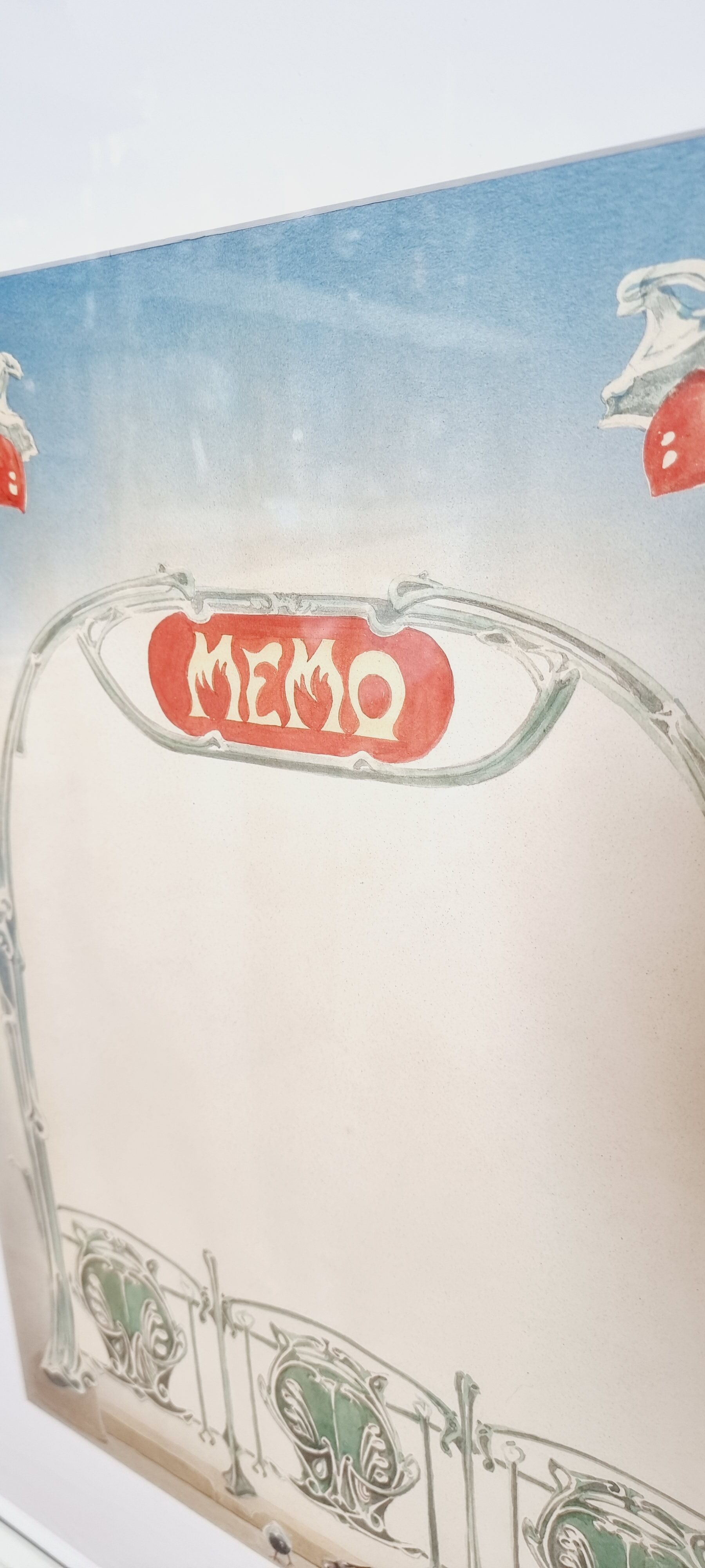 Impression d'Art Haute Qualité Aquarelle Célèbre Métro Paris