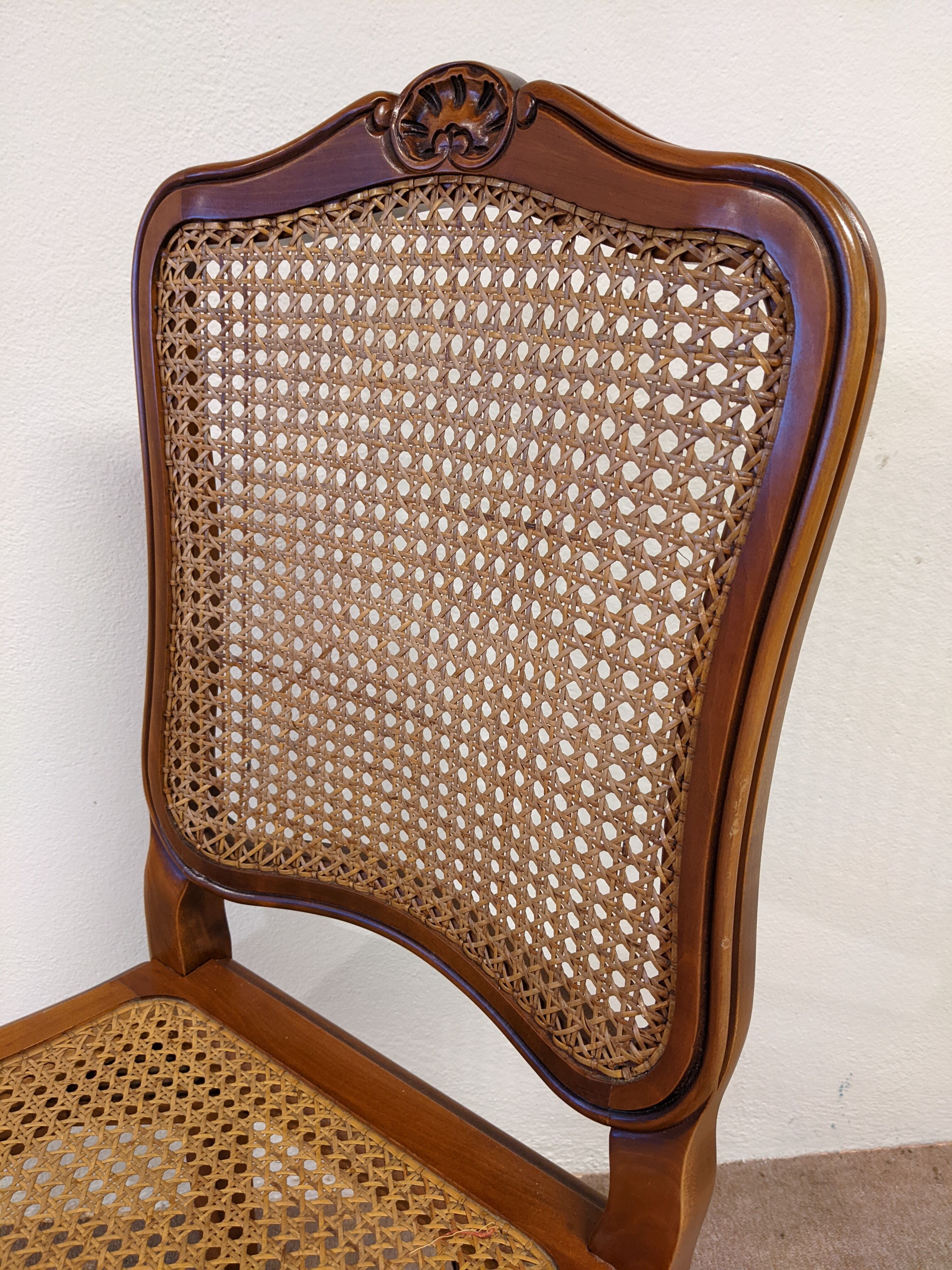 8 chaises style louis xv