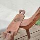 Brutalist chair tripod arts and crafts