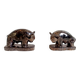Pair of bookends 1960s Stylised Bull