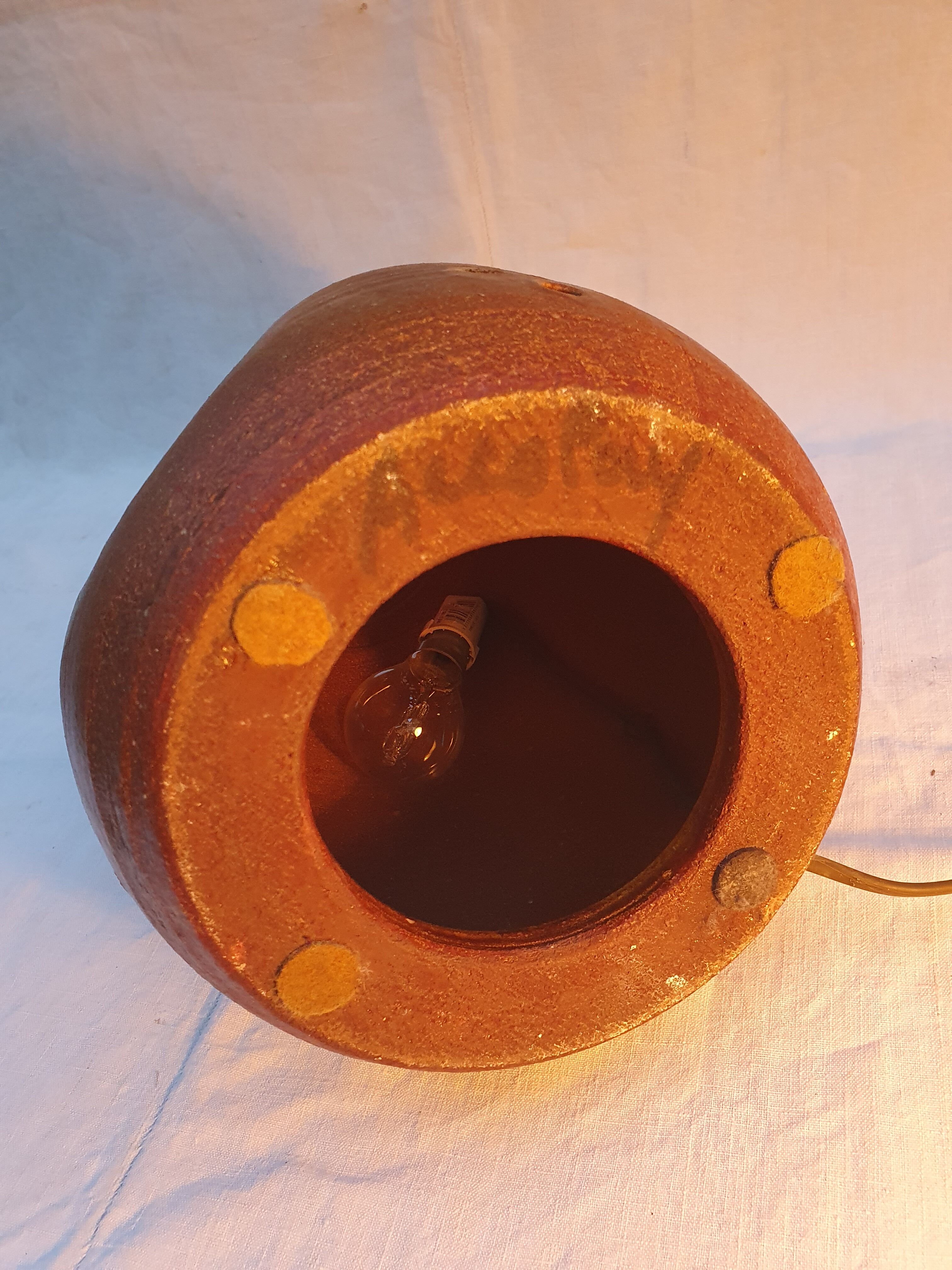 Lampe céramique d'Accolay
