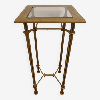 Vintage pedestal side table