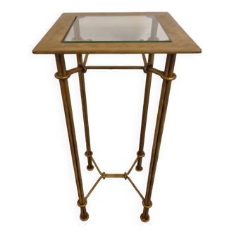 Vintage pedestal side table