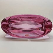 1950s big rare total purple ashtray or catch-all in Murano glass. 18 cm