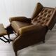 Leather reclining chair