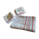 Old tablecloth 1920/1930 linen beige diamonds and red and green stripes + towels