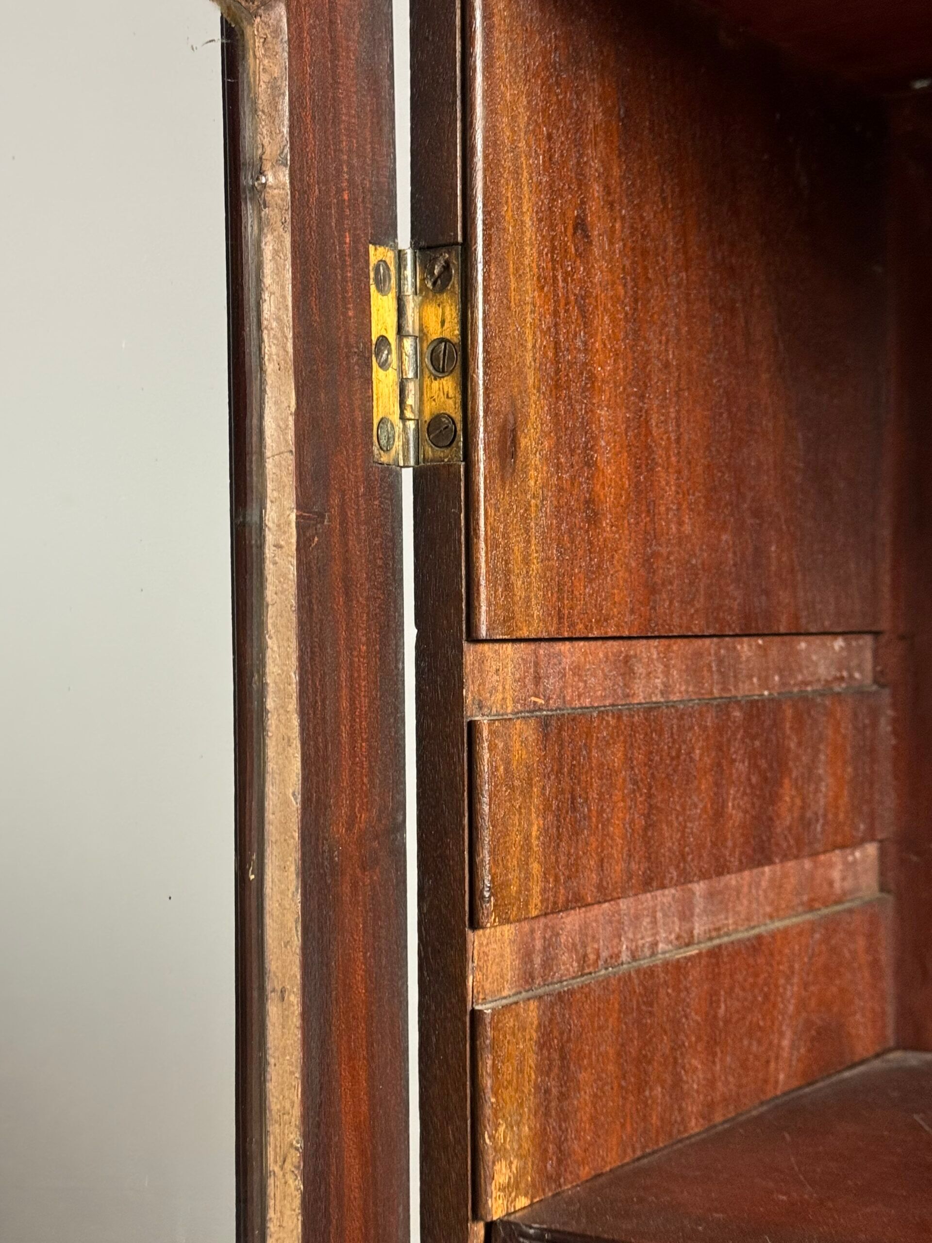 Mahogany display cabinet 19th century antique