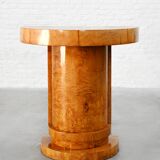 Art Deco Console in Burl Wood, France, 1930s