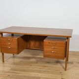 Mid-century freestanding teak desk by Kai Kristiansen for Feldballes Møbelfabrik, 1960s