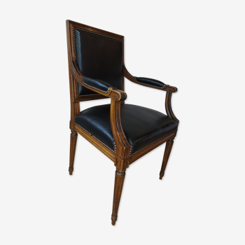 Louis XVI style mahogany desk chair