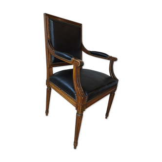 Louis XVI style mahogany desk chair