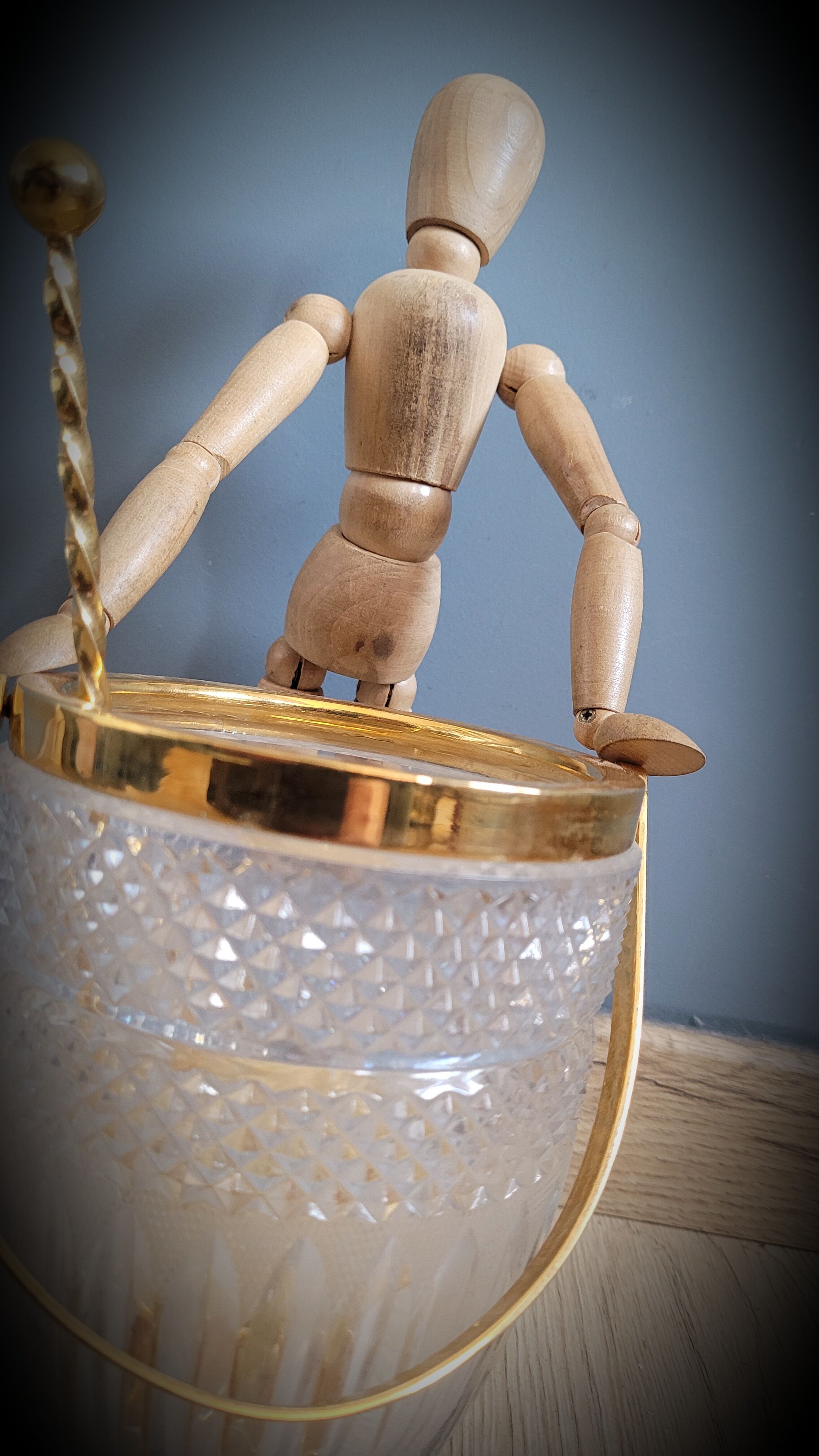 Golden ice bucket