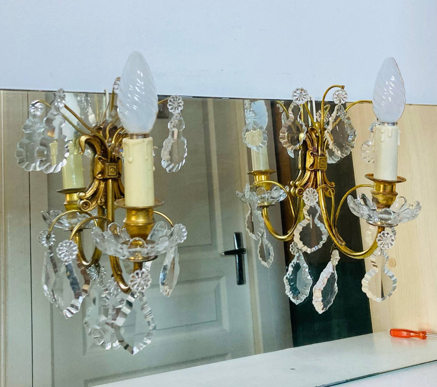 Bronze appliques + pendants from the 19th century marked FRANCE LH