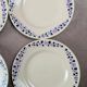 Set of 8 dessert plates Longchamp Terre de Fer model Cannes