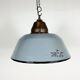 Industrial Grey Enamel and Cast Iron Pendant Light, 1960s