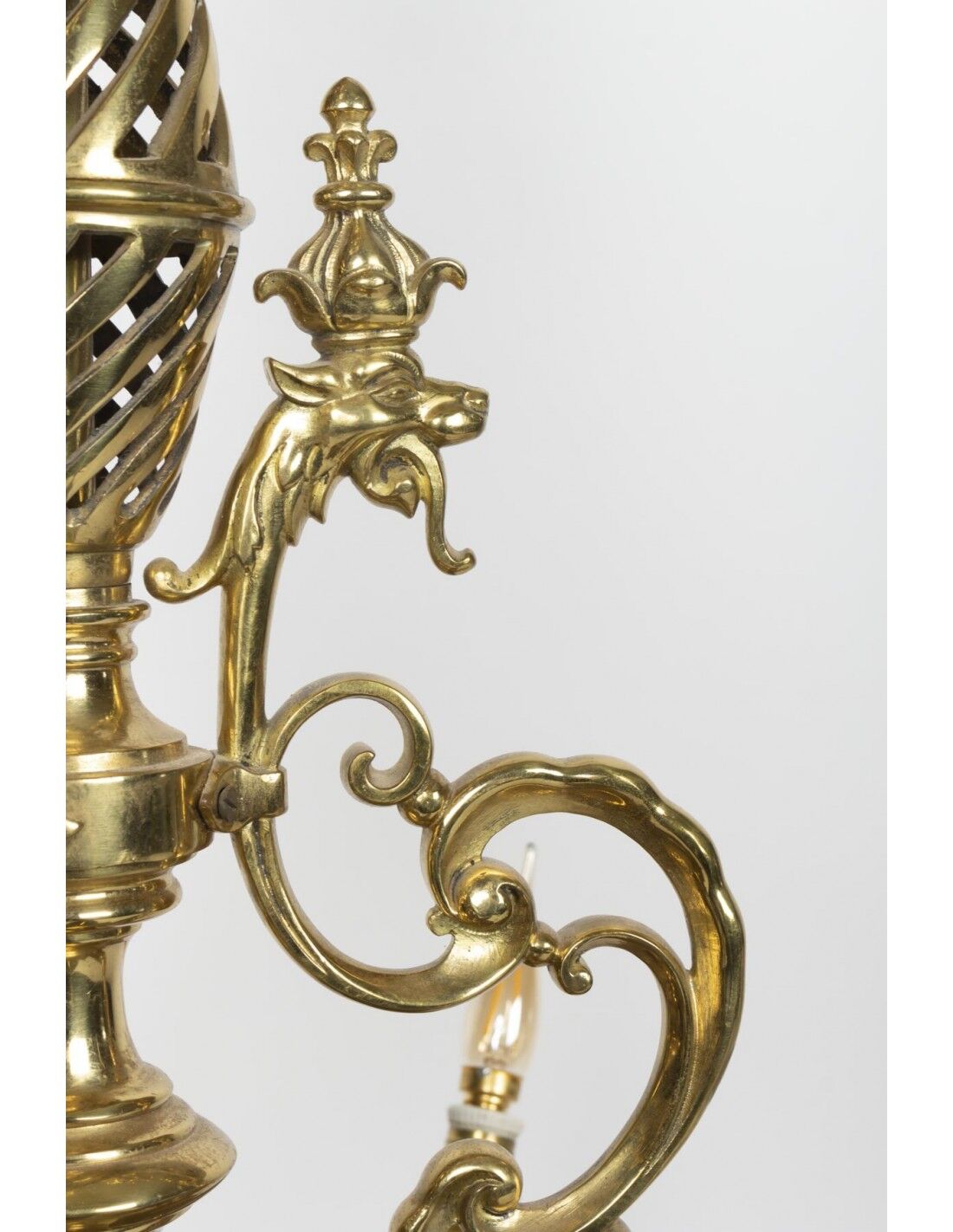 Lustre en bronze doré d'epoque Napoléon III