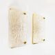 Set (2) of 1970s Italian brass & Murano glass wall lights