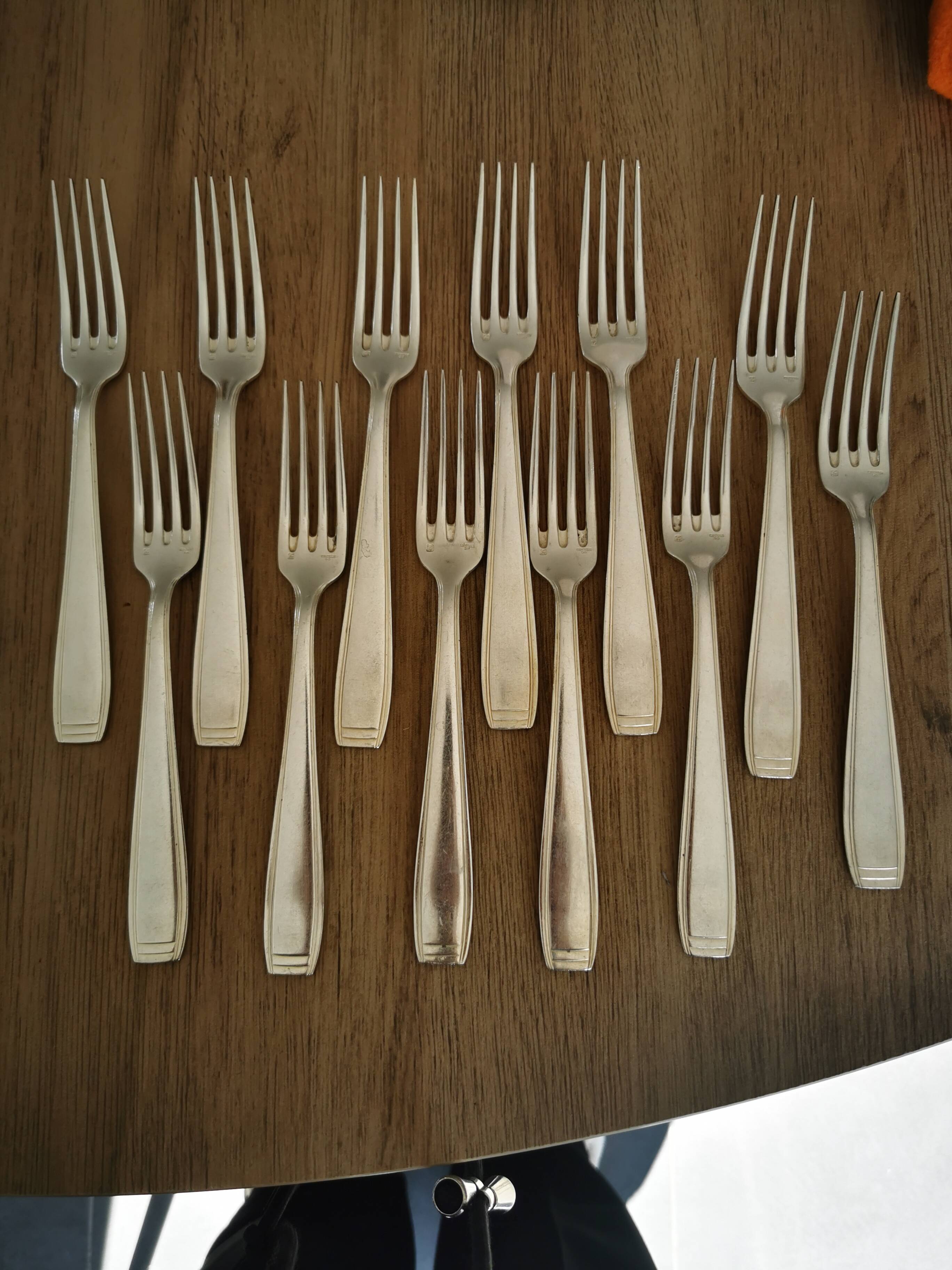 Silver-plated metal cutlery set Maison Ercuit 37 pieces