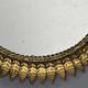 Midcentury bohemian Hollywood Regency Spanish gilt metal sun mirror, 1960s