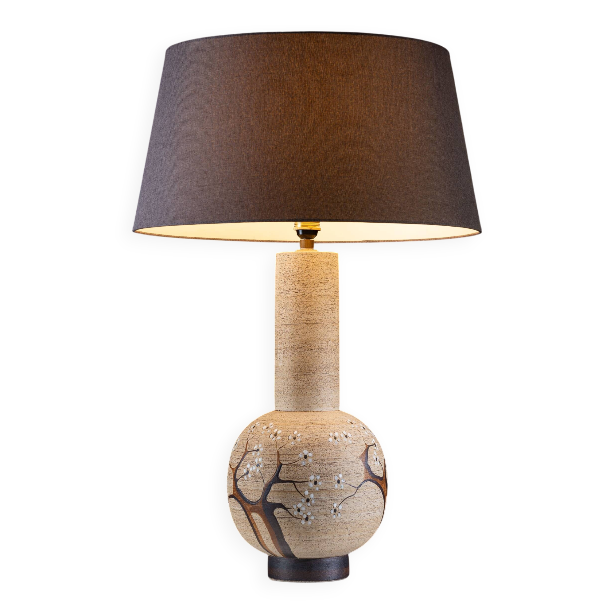 Lampe de table en céramique rare de Peter Müller, produite par Sgrafo.