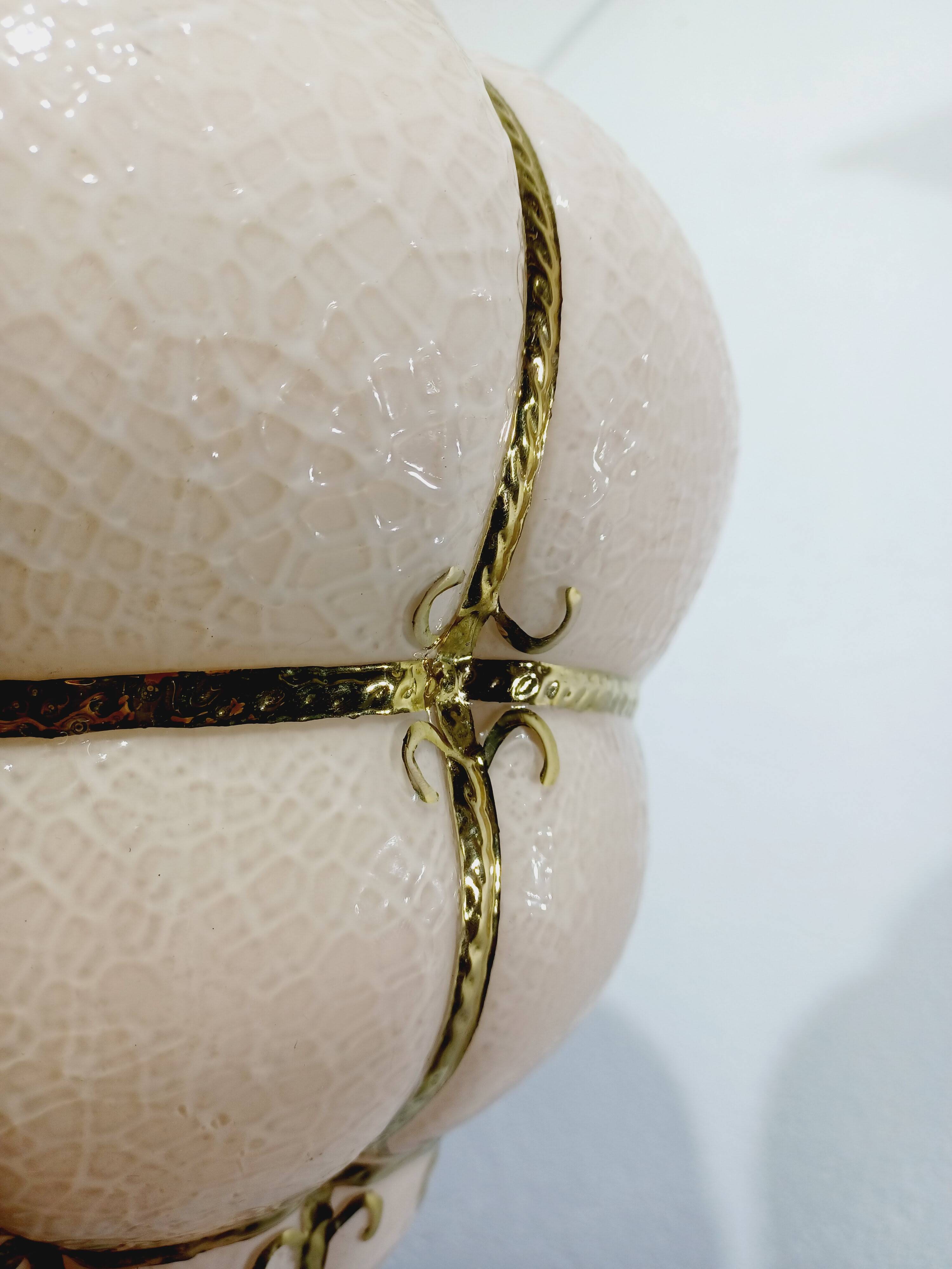 Pink Blown Glass Pendant Light