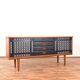 Mid-Century Op-Art Hand-Painted Teak Sideboard by Gustav Bahus, 1960s