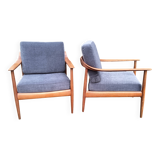 Pair of Knoll Antimott armchairs, 1960