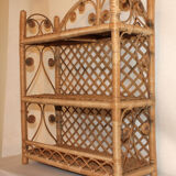 Shelf rattan peacock
