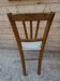 Chaise ancienne assise scoubidou bistrot vintage