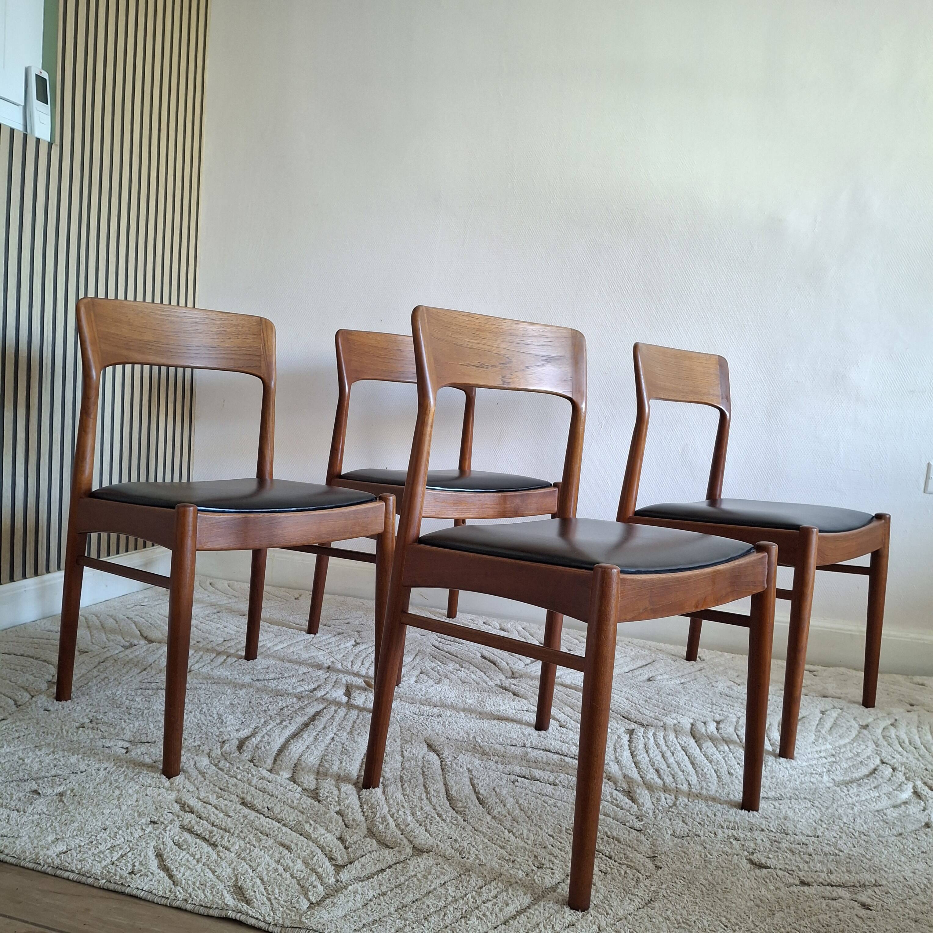 Danish dining chairs by Kai Kristiansen K.S.