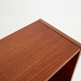Bookcase with bar Scandinavian design 1980s