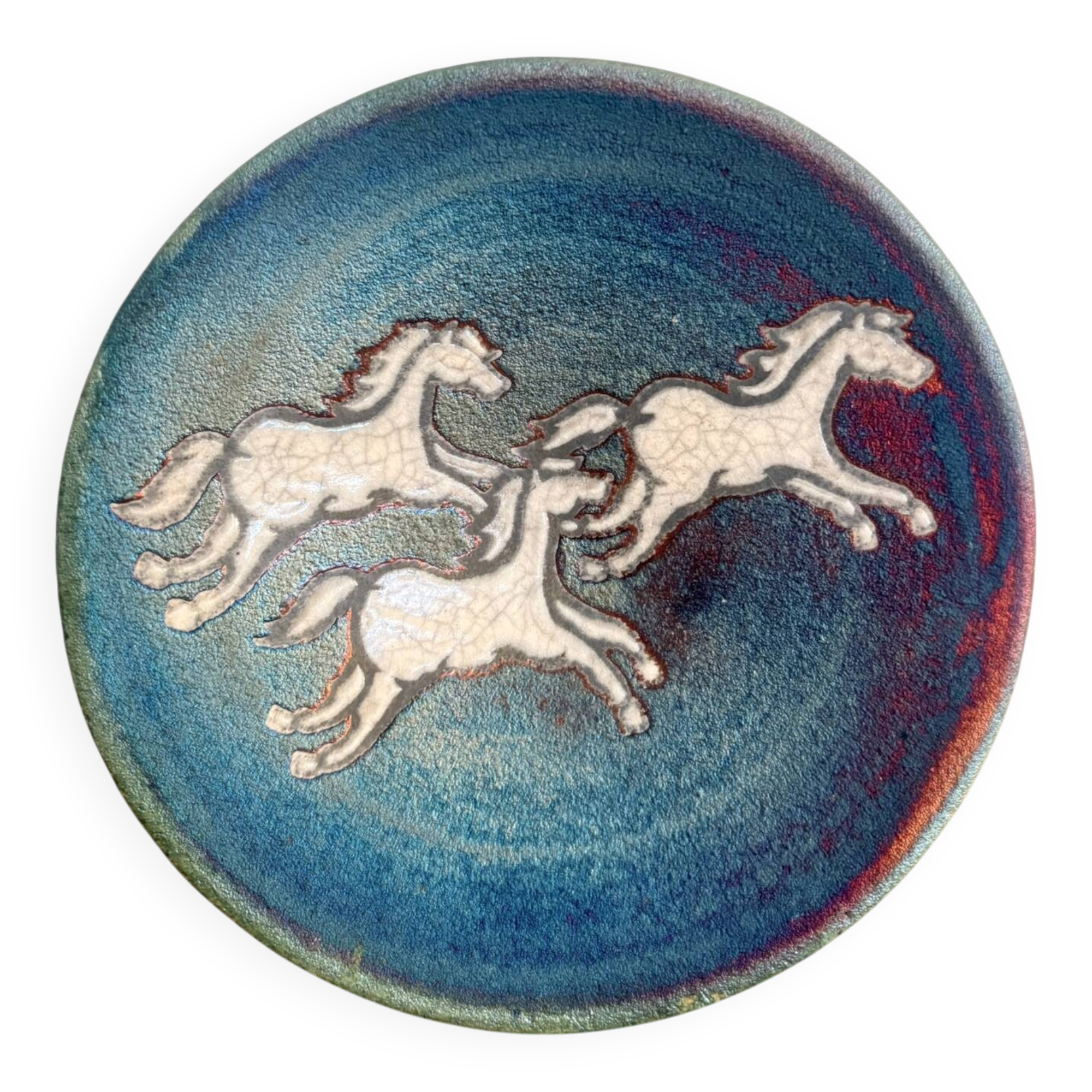 Empty Pocket Bowl Ceramic Taku Texas Artisanal Horses Studio Pottery