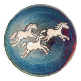Empty Pocket Bowl Ceramic Taku Texas Artisanal Horses Studio Pottery