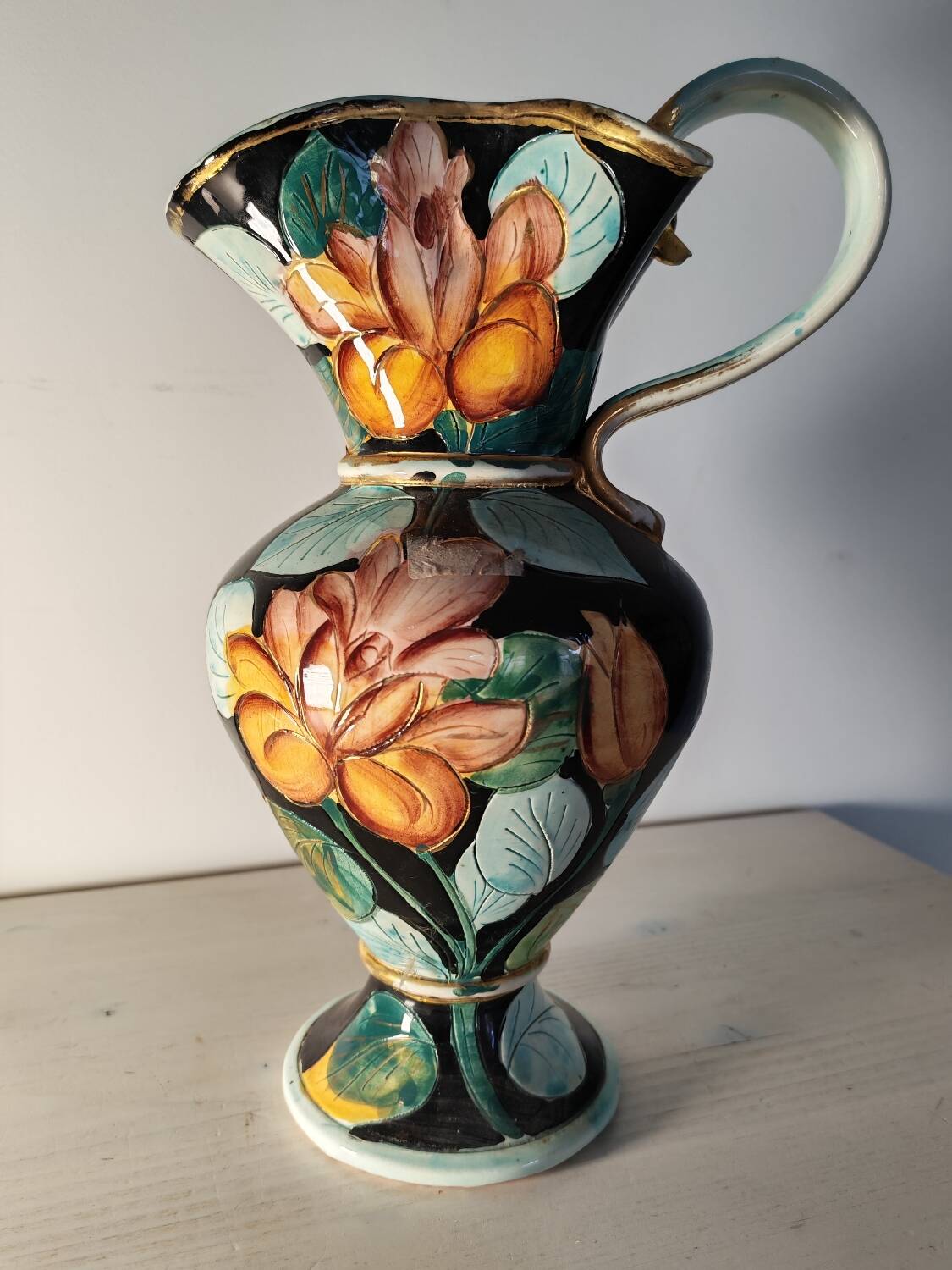 Ceramic carafe Vallauris 1960