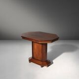 Art Deco carved oak Side Table, Belgium ca. 1920