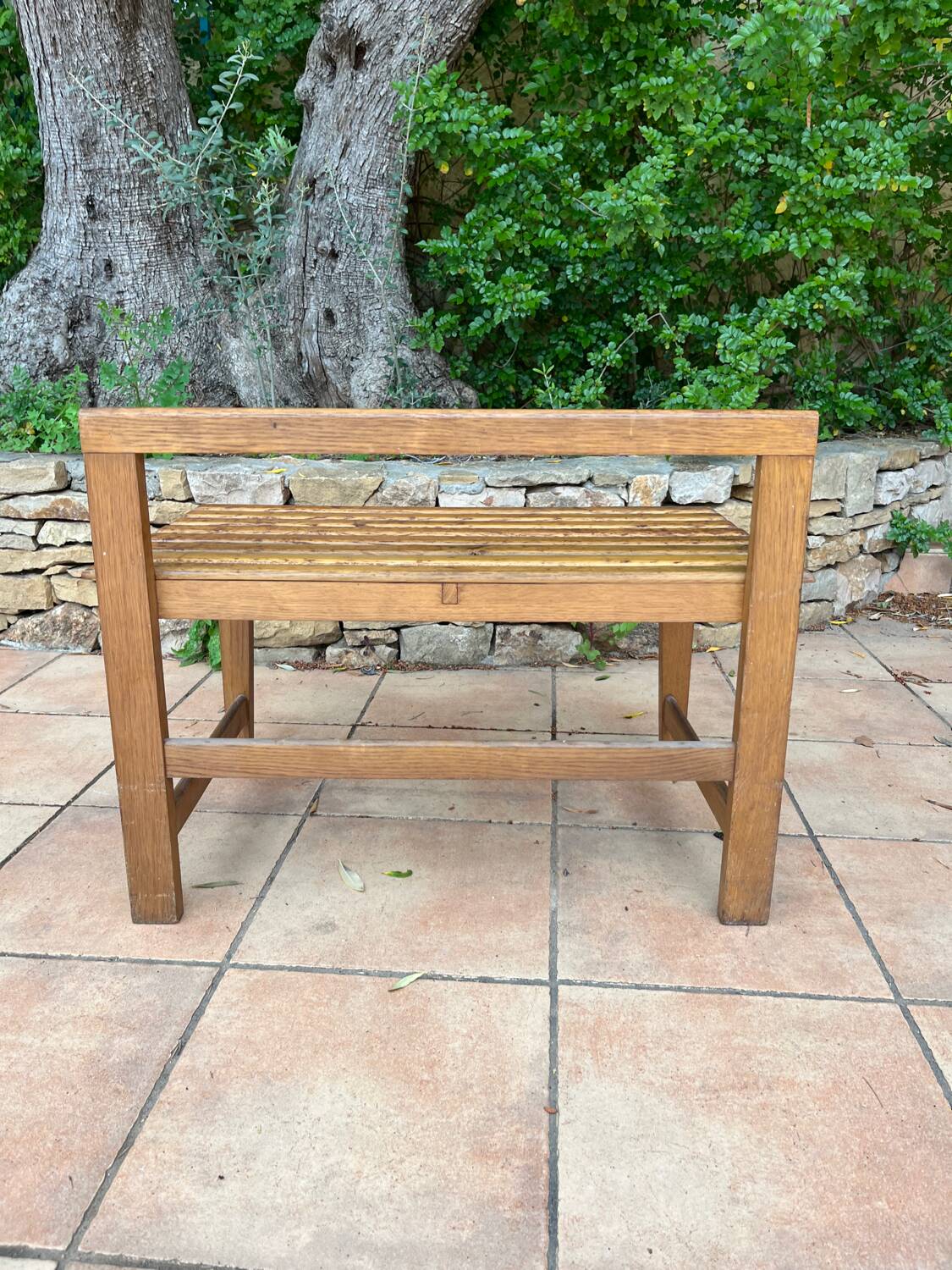 Small oak bench from the 50s