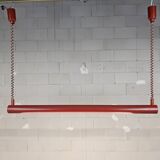 Vintage height adjustable red fluorescent tube lamp (Massive)
